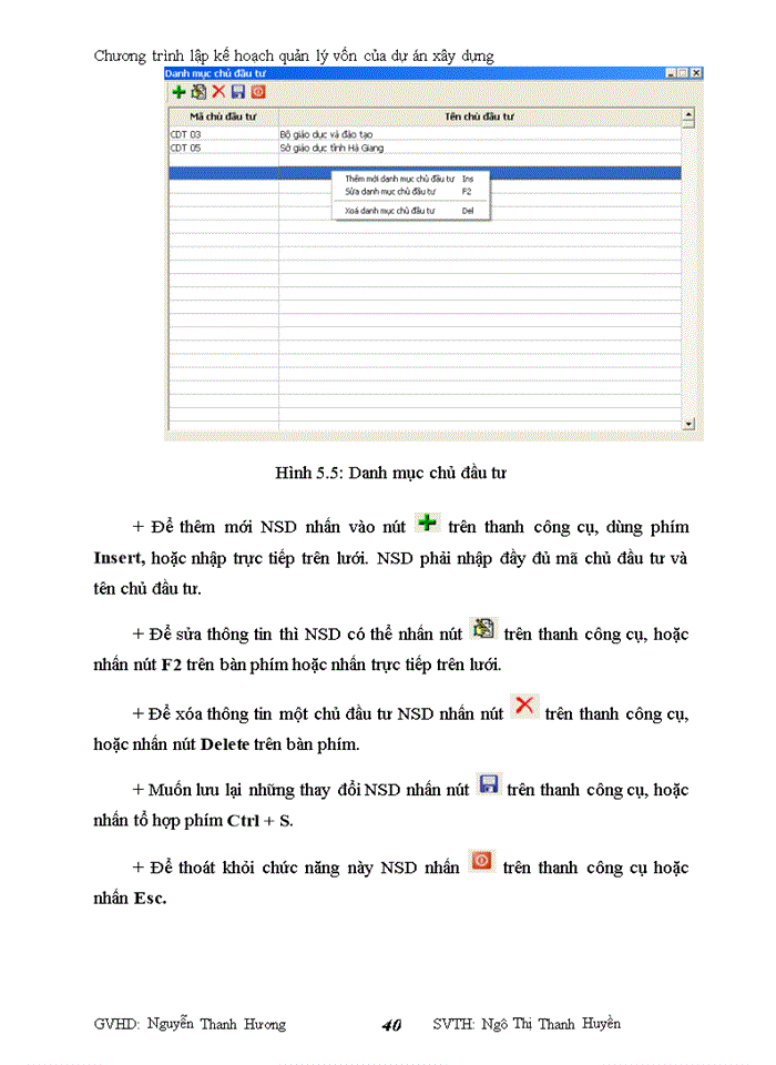 image for page Chương trình lập kế hoạch quản lý vốn của dự án Xây dựng