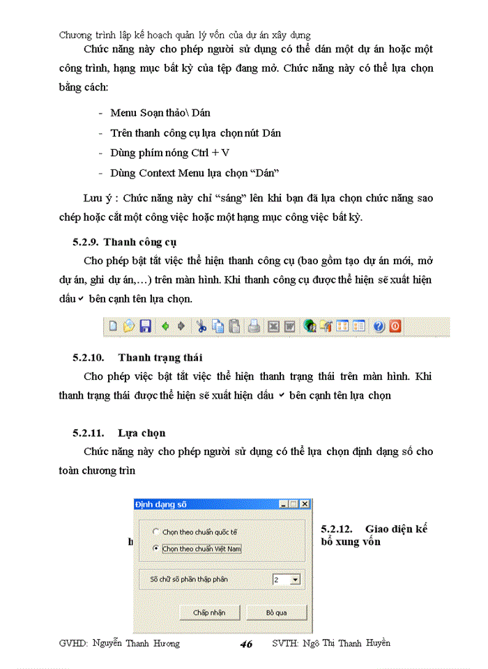 image for page Chương trình lập kế hoạch quản lý vốn của dự án Xây dựng