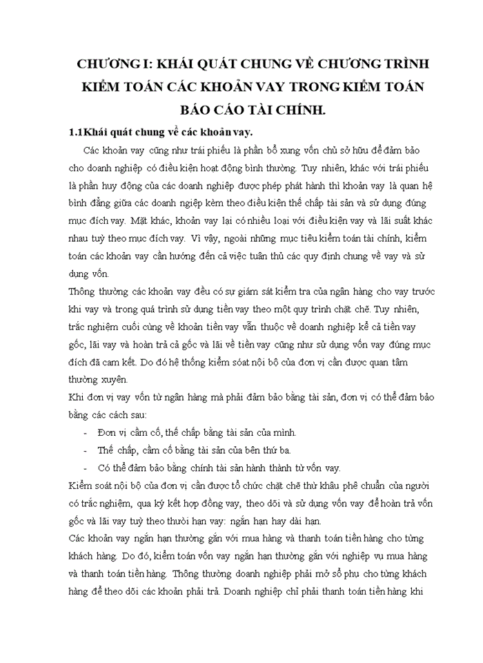 image for page THS Hoàn thiện chương trình Kiểm toán các khoản vay trong Kiểm toán Báo cáo tài chính do Công ty Trách nhiệm Hữu hạn dịch vụ tư vấn tài chính Kế toán và Kiểm toán AASC thực hiện