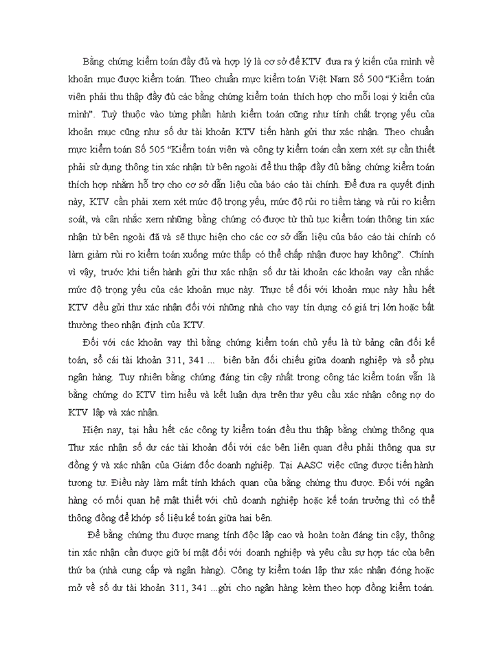 image for page THS Hoàn thiện chương trình Kiểm toán các khoản vay trong Kiểm toán Báo cáo tài chính do Công ty Trách nhiệm Hữu hạn dịch vụ tư vấn tài chính Kế toán và Kiểm toán AASC thực hiện