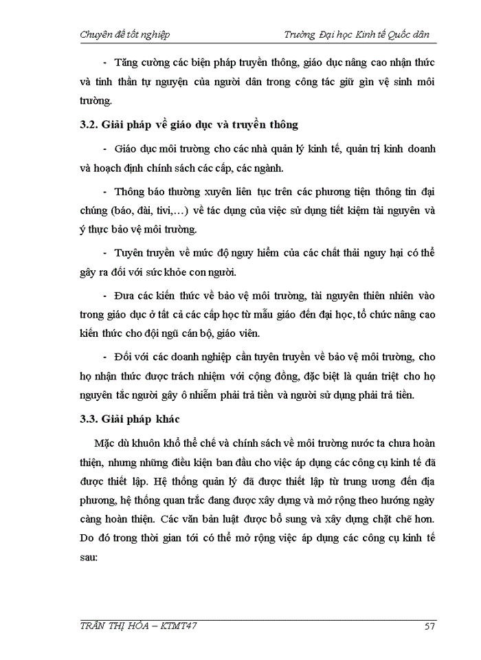 image for page Thực trạng và giải pháp nâng cao hiệu quả áp dụng công cụ kinh tế trong quản lý môi trường trên địa bàn thành phố Hà Nội