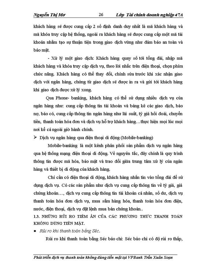 image for page Phát triển dịch vụ thanh toán không dùng tiền mặt tại Ngân hàng các Doanh nghiệp Ngoài quốc doanh Việt Nam- Phòng giao dịch Trần Xuân Soạn