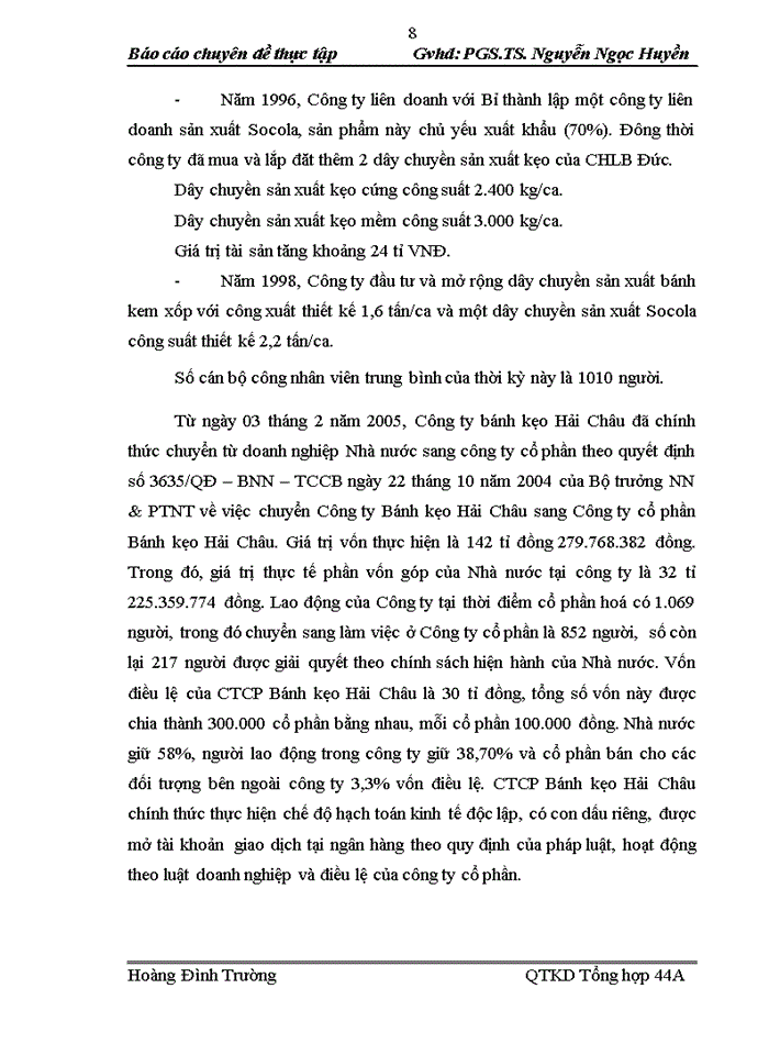 image for page Hoàn thiện quản lý và tổ chức hệ thống kênh phân phối của CTCổ phần Bánh kẹo Hải Châu