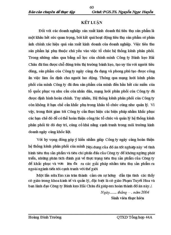 image for page Hoàn thiện quản lý và tổ chức hệ thống kênh phân phối của CTCổ phần Bánh kẹo Hải Châu