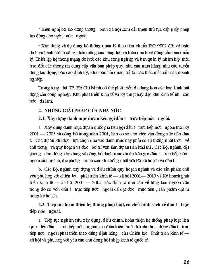image for page Một số giải pháp nhằm thu hút FDI vào các KCông nghiệp trên địa bàn Thành phố Hồ Chí Minh