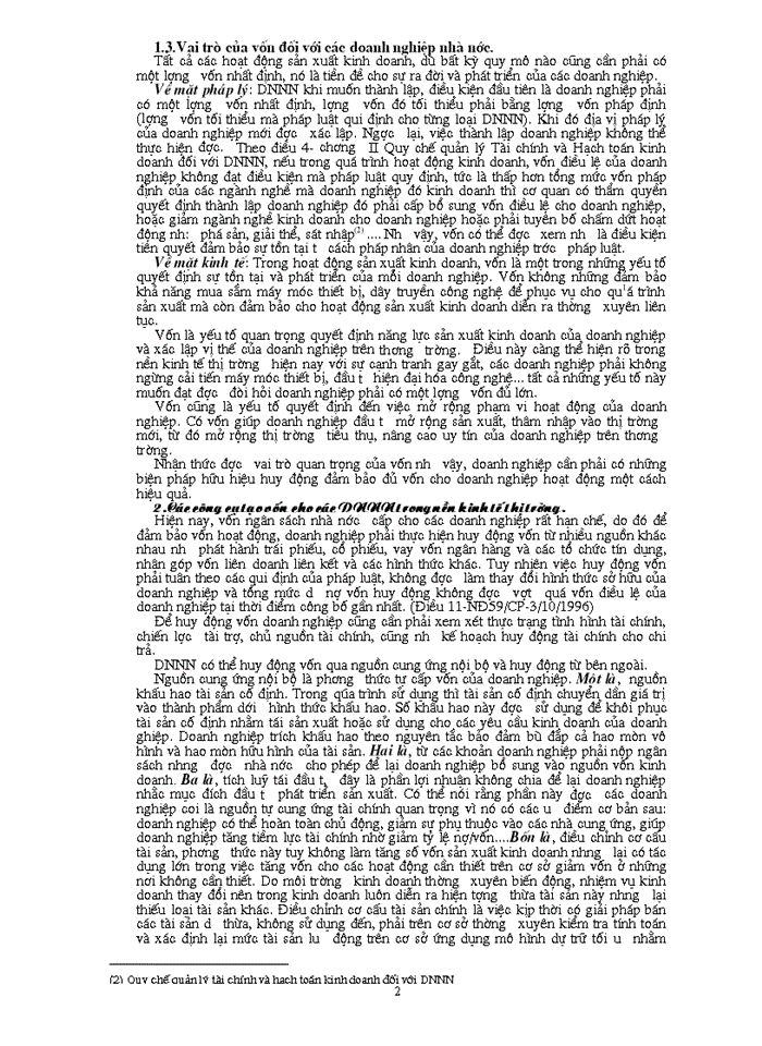 image for page Một số giải pháp tạo vốn và nâng cao hiệu quả sử dụng vốn cho các Doanh nghiệp Nhà Nước ở Việt Nam hiện nay