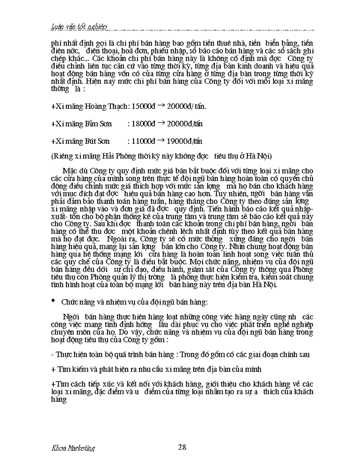 image for page Đẩy mạnh bán hàng cá nhân trong hoạt động tiêu thụ ở Công ty VTKTXM