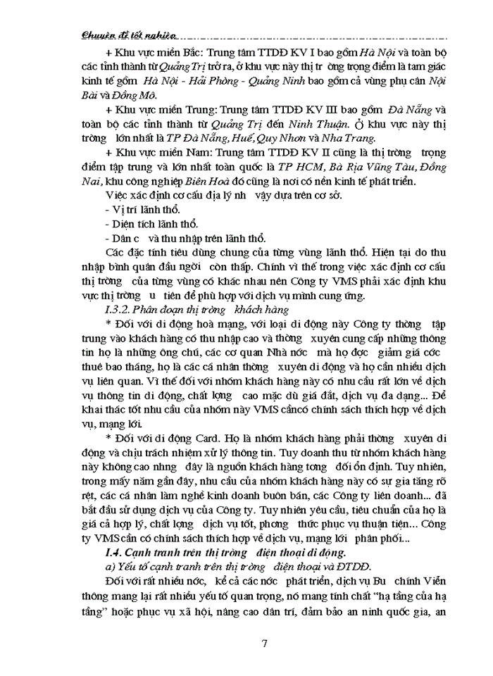 image for page Thị trường dịch vụ điện thoại - Thực trạng và giải pháp hoạt động Marketing tại Công ty VMS - Mobi Fone