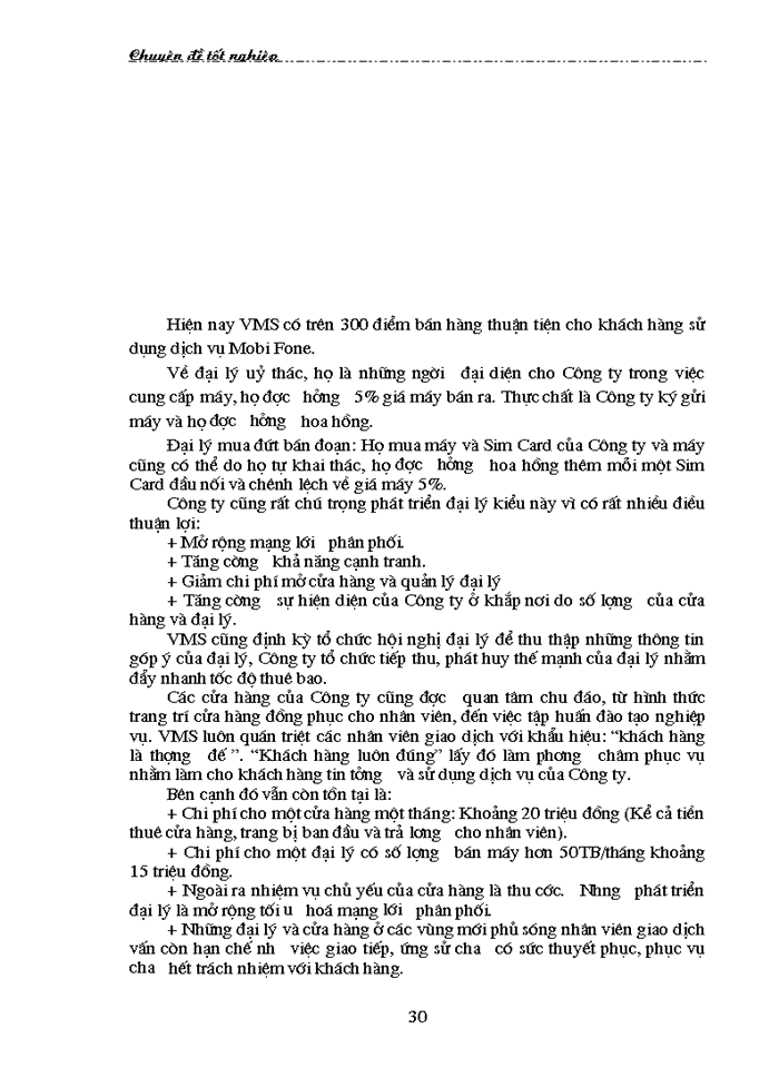 image for page Thị trường dịch vụ điện thoại - Thực trạng và giải pháp hoạt động Marketing tại Công ty VMS - Mobi Fone