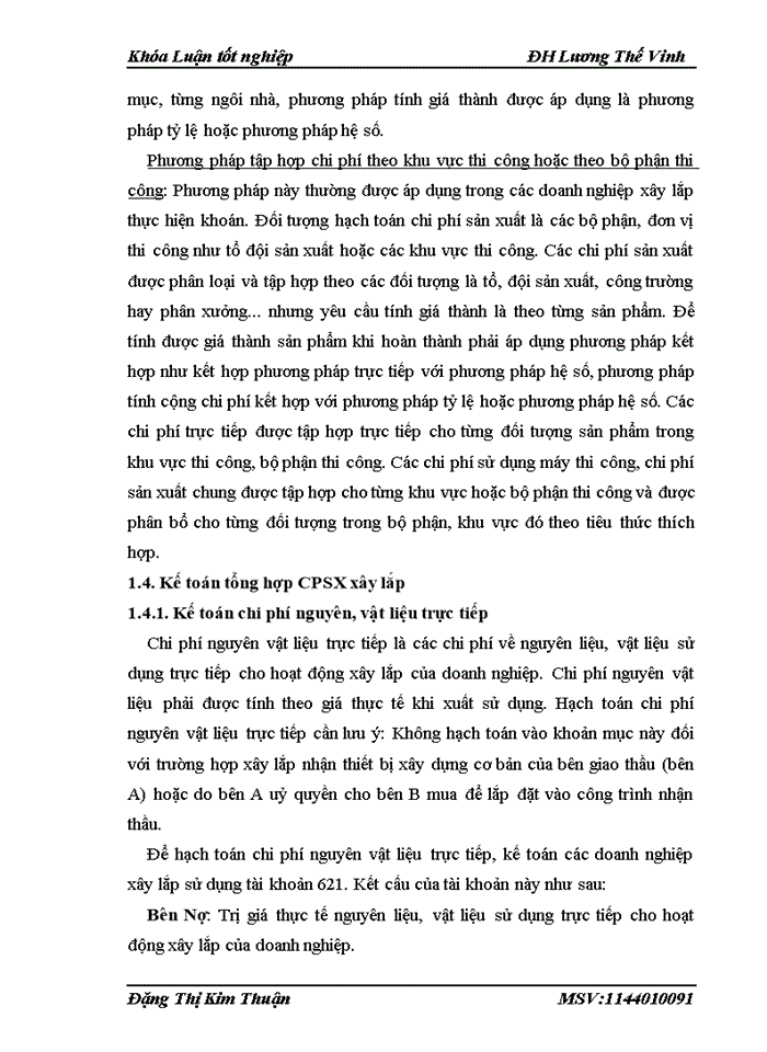 image for page Kế toán Chi phí sản xuất và tính Giá thành sản phẩm tại Công ty Cổ phần đầu tư và xây dung số 1 Hà Nội