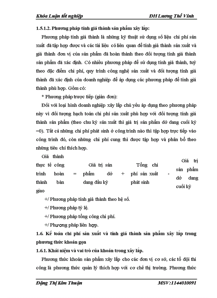 image for page Kế toán Chi phí sản xuất và tính Giá thành sản phẩm tại Công ty Cổ phần đầu tư và xây dung số 1 Hà Nội