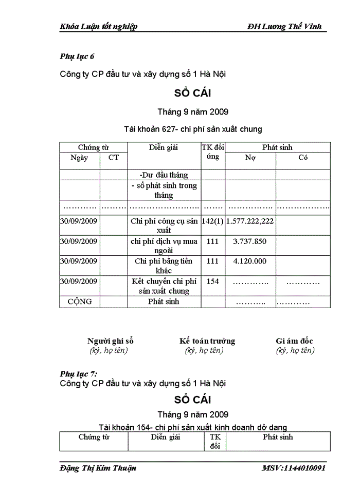 image for page Kế toán Chi phí sản xuất và tính Giá thành sản phẩm tại Công ty Cổ phần đầu tư và xây dung số 1 Hà Nội