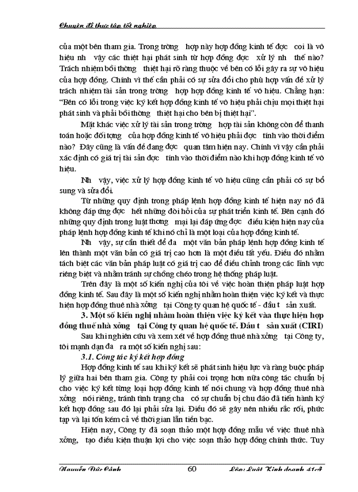 image for page Hợp đồng thuê nhà xưởng tại Công ty Quan hệ quốc tế - Đầu tư sản xuất CIRT chế độ pháp lý và thực tiễn áp dụng