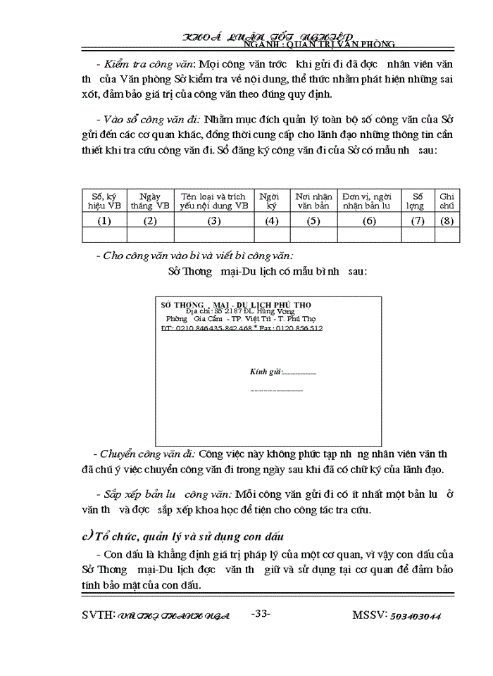 image for page Tiếp tục hoàn thiện công tác Văn phòng tại Sở Thương mại -Du lịch tỉnh Phú Thọ