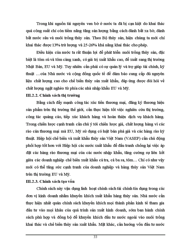 image for page Những giải pháp vượt qua hàng rào phi thuế quan đối với Xuất khẩu thủy sản của Việt Nam vào thị trường EU và Mỹ