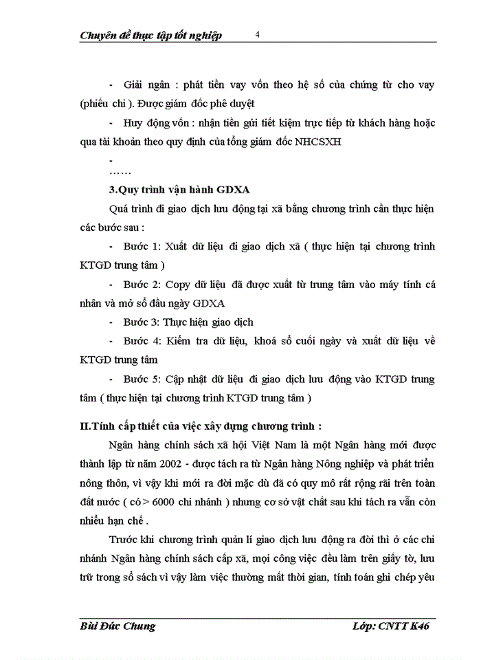 image for page Xây dựng cấu trúc chương trình quản lí giao dịch xã