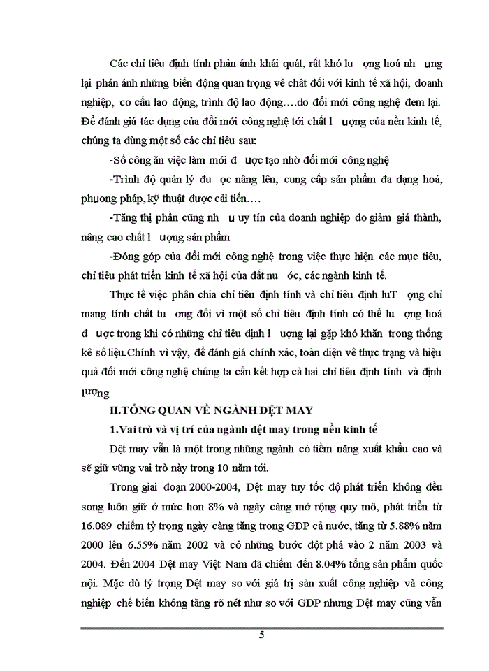 image for page Thực trạng đầu tư đổi mới công nghệ của ngành dệt may Việt Nam