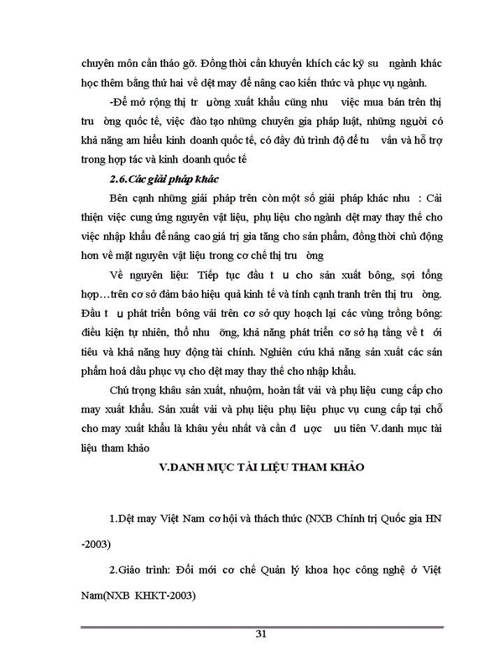 image for page Thực trạng đầu tư đổi mới công nghệ của ngành dệt may Việt Nam