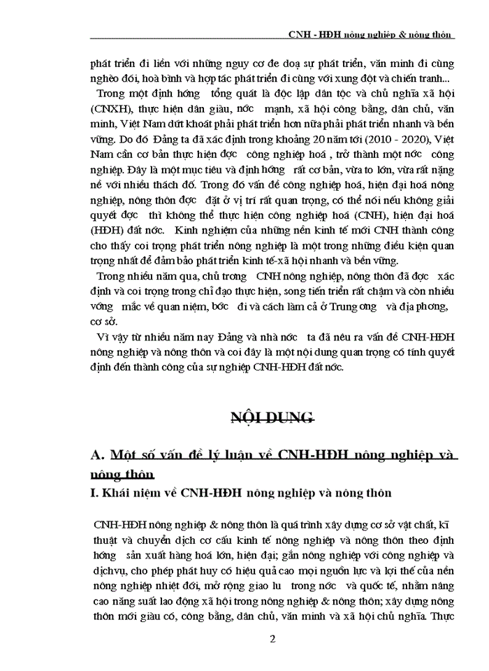 image for page Công nghiệp hóa - Hiện đại hóa nông nghiệp và nông thôn ở nước ta trong giai đoạn hiện nay Thực trạng và giải pháp