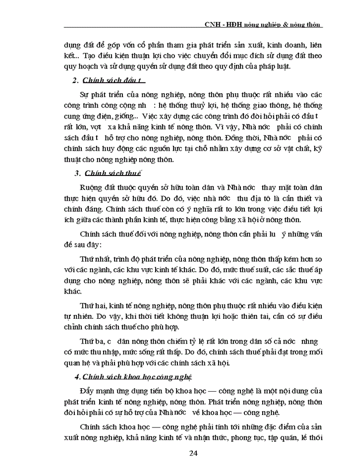 image for page Công nghiệp hóa - Hiện đại hóa nông nghiệp và nông thôn ở nước ta trong giai đoạn hiện nay Thực trạng và giải pháp
