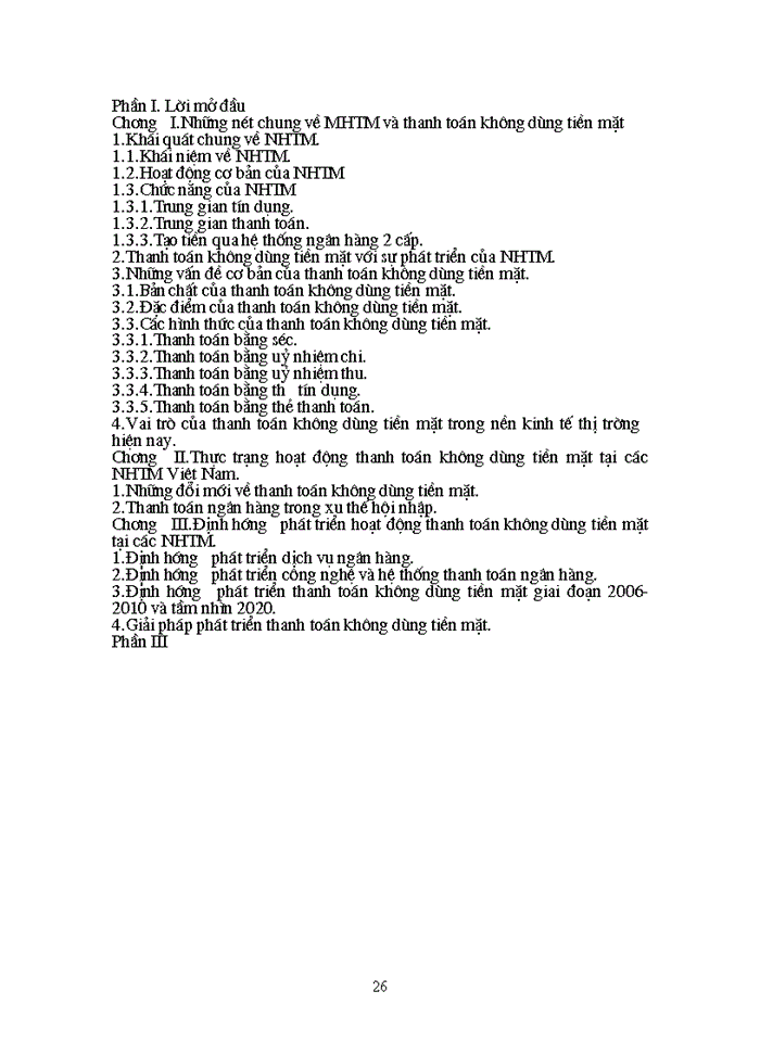 image for page Thanh toán không dùng tiền mặt tại các Ngân hàng Thương mại -Thực trạng và định hướng phát triển trong quá trình Việt Nam hội nhập WTO