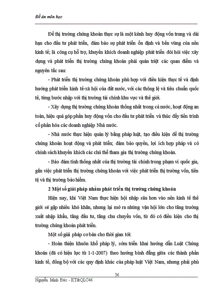 image for page Các giải pháp phát triển thị trường Chứng khoán ở Việt Nam