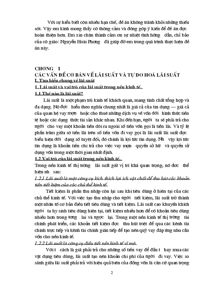 image for page Lãi suất và vấn đề tự do hoá lãi suất ở Việt Nam hiện nay