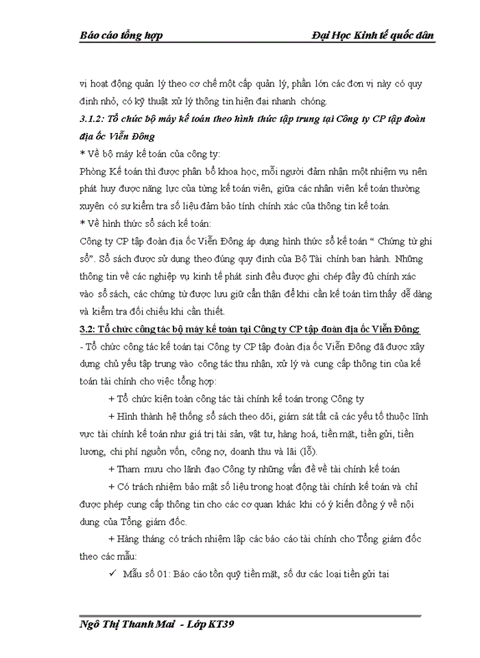 image for page Báo cáo thực tập tạo Công ty Cổ phần tập đoàn Địa ốc Viễn Đông