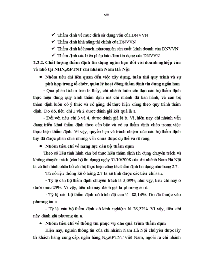 image for page THS Nâng cao chất lượng thẩm định tín dụng ngắn hạn đối với doanh nghiệp vừa và nhỏ tại Ngân hàng Nông nghiệp và Phát triển Nông thôn chi nhánh nam hà n