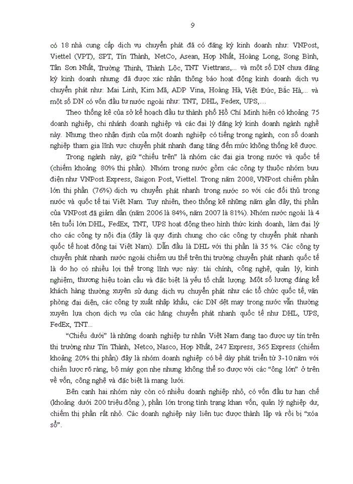 image for page Thực trạng hoạt động Marketing và các hoạt động Quảng cáo cho dịch vụ Chuyển phát nhanh của Công ty Trách nhiệm Hữu hạn Thương mại và Dịch vụ hàng hóa Con Thoi