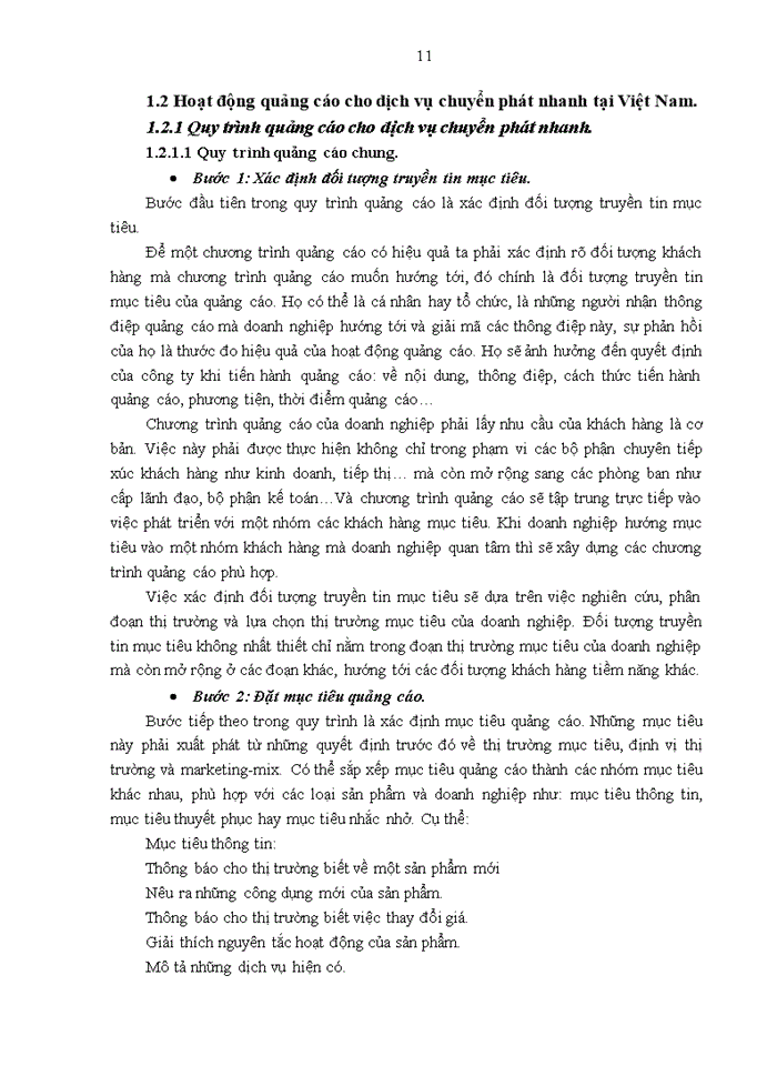 image for page Thực trạng hoạt động Marketing và các hoạt động Quảng cáo cho dịch vụ Chuyển phát nhanh của Công ty Trách nhiệm Hữu hạn Thương mại và Dịch vụ hàng hóa Con Thoi
