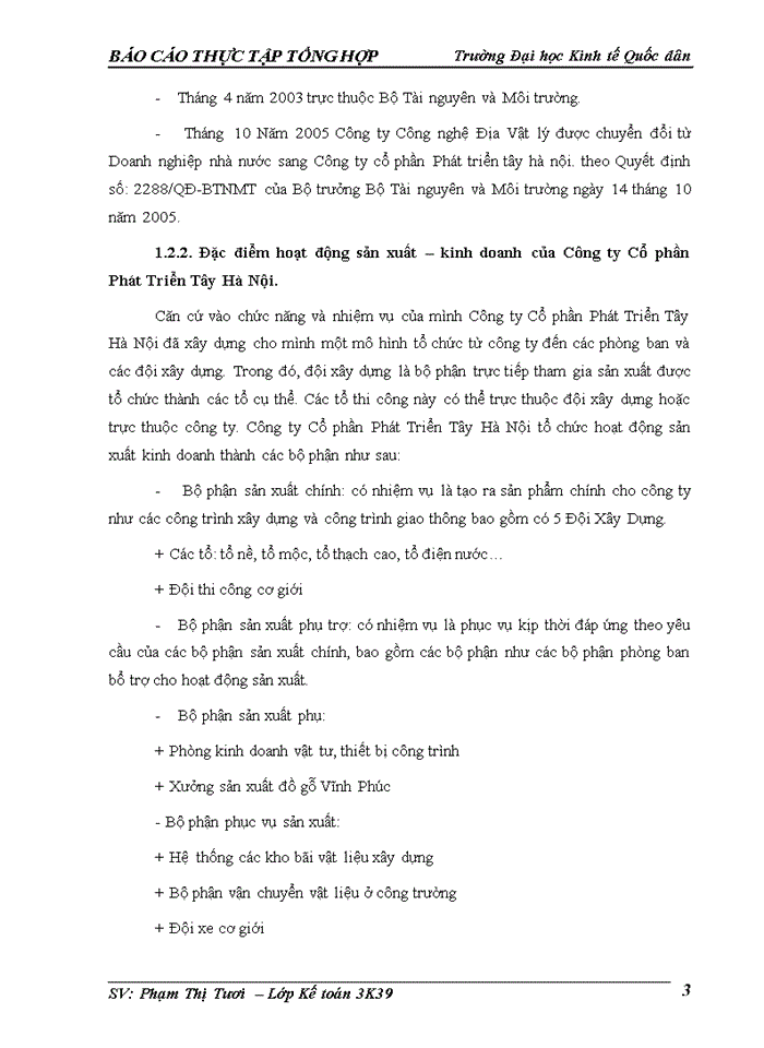 image for page Tổ chức bộ máy Kế toán và hệ thống Kế toán tại Công ty Cổ phần Phát Triển Tây Hà Nội