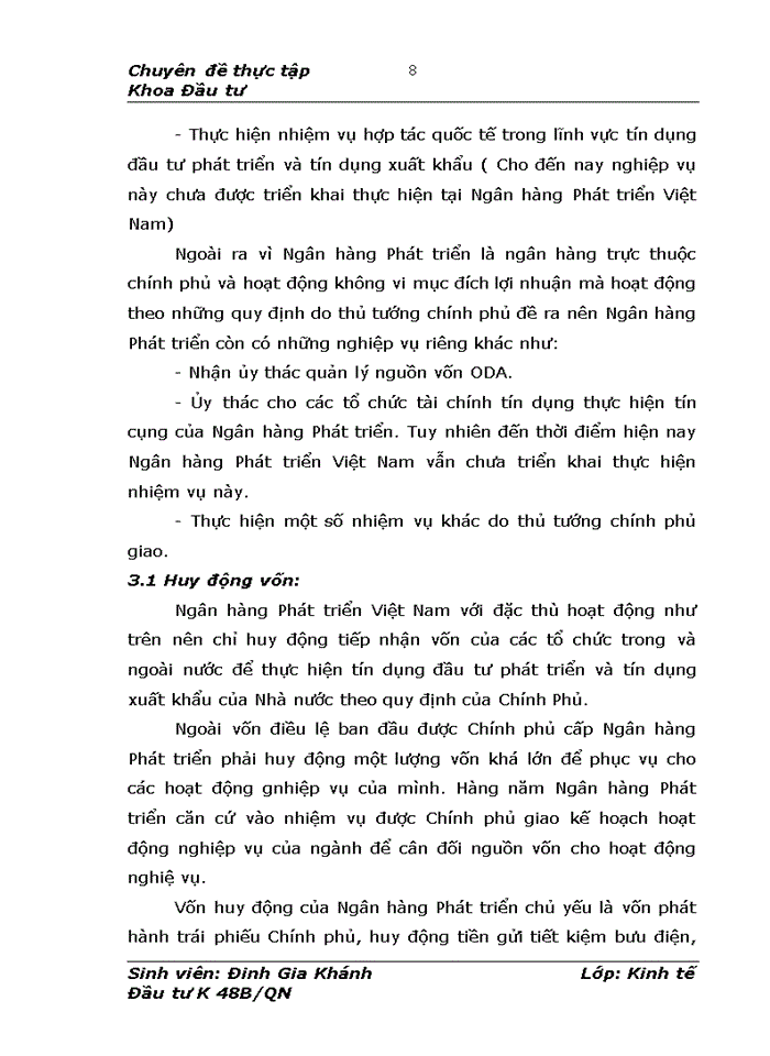 image for page Công tác thẩm định dự án vay vốn đầu tư thủy điện tại Ngân hàng phát triển Việt Nam VDB