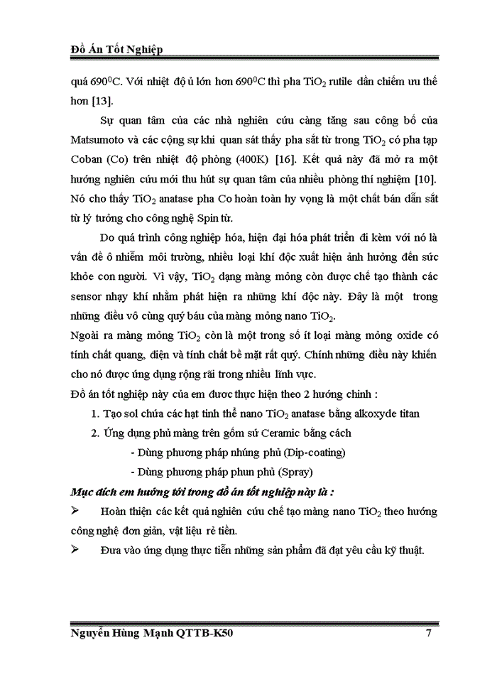 image for page Nghiên cứu chế tạo Sol-Gel chứa các hạt nano TiO2 và ứng dụng phủ màng trên gốm sứ Ceramic