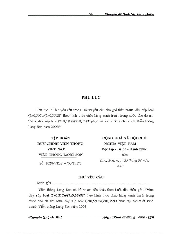 image for page THS Công tác tổ chức đấu thầu tại Viễn Thông Lạng Sơn Thực trạng và giải pháp