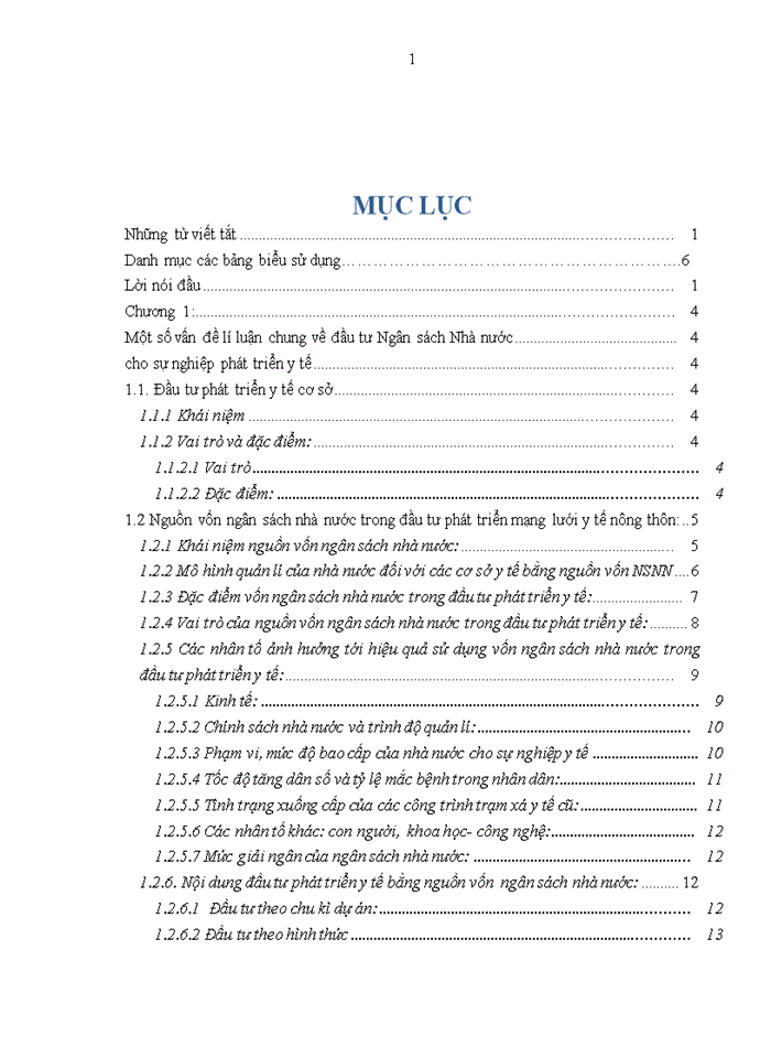 Đầu tư phát triển mạng lưới y tế nông thôn bằng nguồn vốn Ngân sách Nhà nước