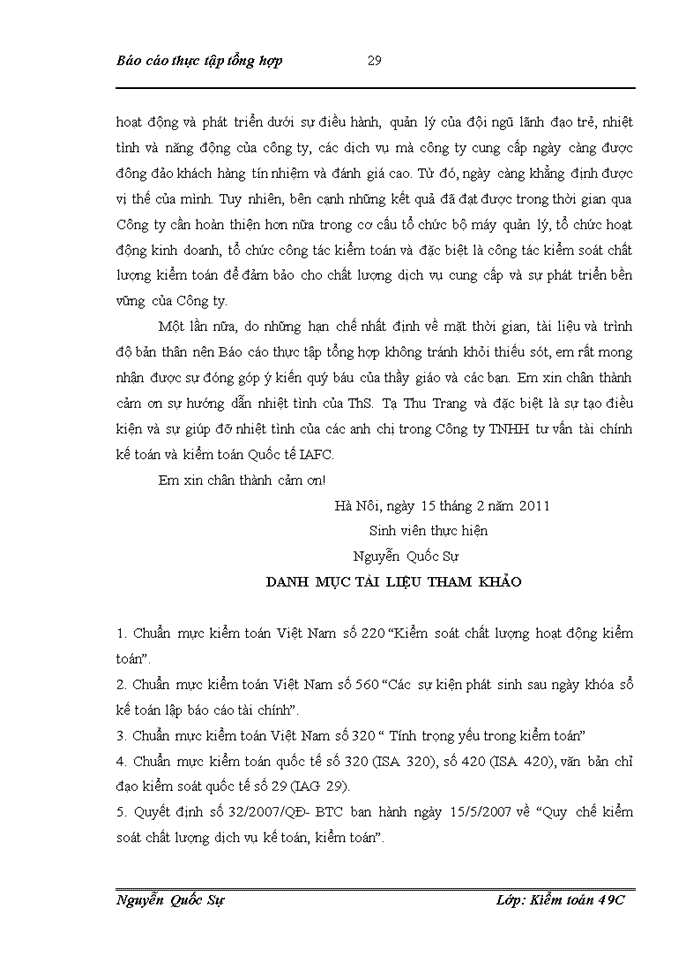 image for page Đặc điểm tổ chức Kiểm toán của Công ty Trách nhiệm Hữu hạn tư vấn tài chính Kế toán và Kiểm toán Quốc tế IAFC