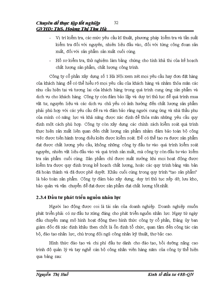 image for page Đầu tư phát triển tại Chi nhánh lắp máy điện nước và Xây dựng Công ty cổ phần Xây dựng số 1 Hà Nội