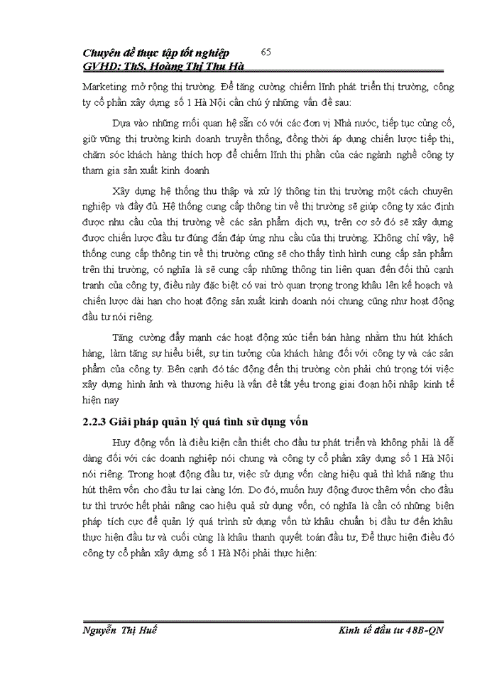 image for page Đầu tư phát triển tại Chi nhánh lắp máy điện nước và Xây dựng Công ty cổ phần Xây dựng số 1 Hà Nội