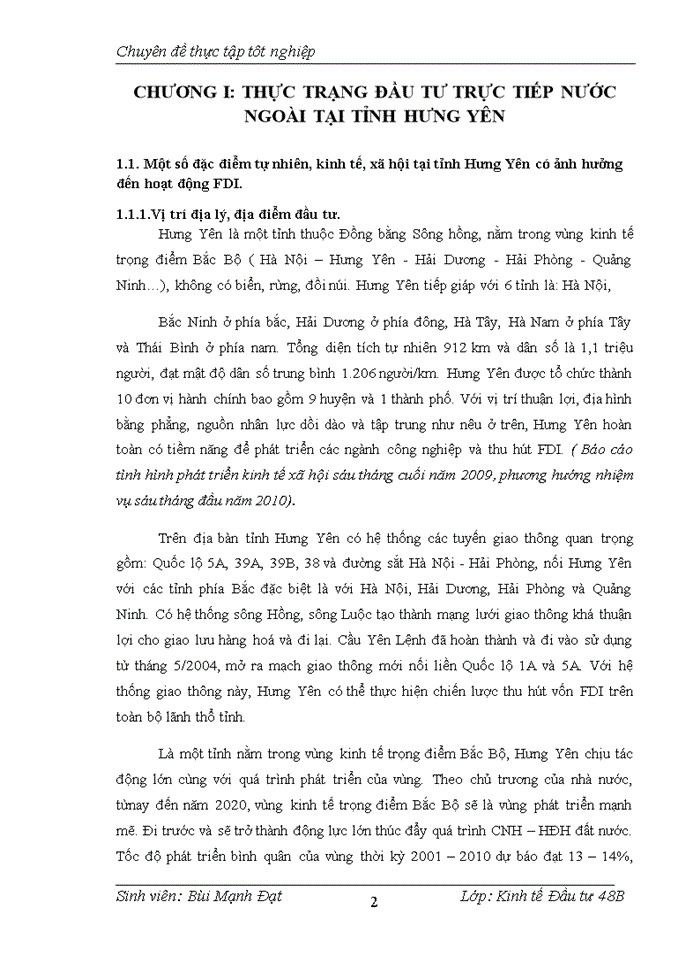 image for page Đầu tư trực tiếp nước ngoài ở Hưng Yên