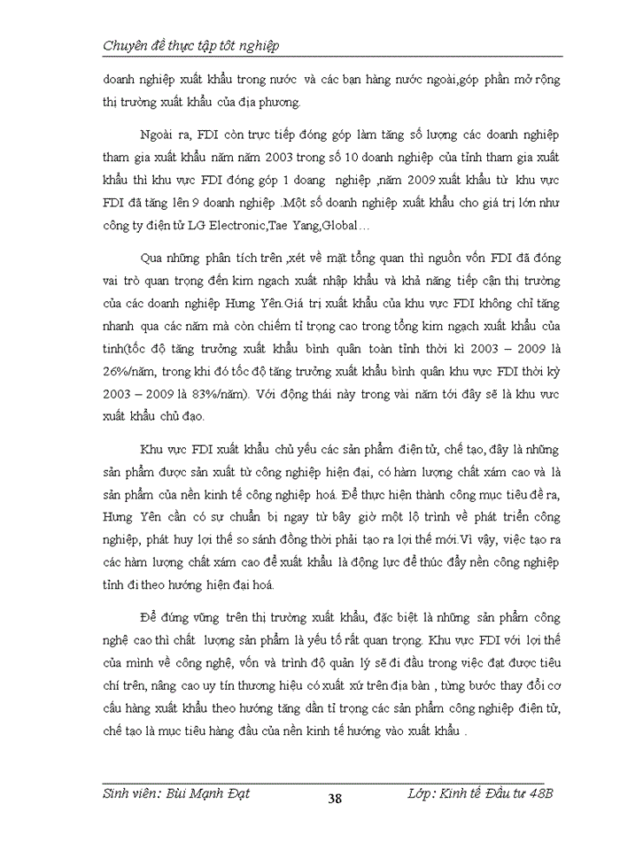 image for page Đầu tư trực tiếp nước ngoài ở Hưng Yên