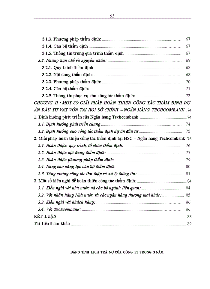 image for page Hoàn thiện công tác thẩm định dự án đầu tư vay vốn tại Hội sở chính - Ngân hàng Thương mại Cổ phần Kỹ thương Việt Nam