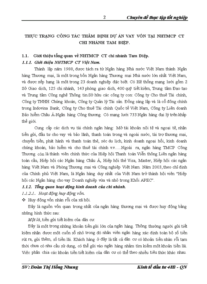 image for page Định hướng và giải pháp hoàn thiện công tác thẩm định dự án vay vốn tại Ngân hàng Thương mạiCổ phần ct chi nhánh tam điệp