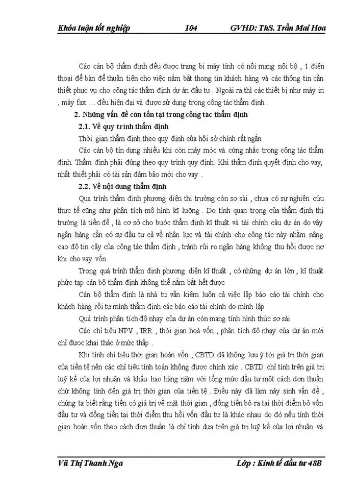 image for page THS Hoàn thiện công tác thẩm định dự án đầu tư trong hoạt động cho vay đối với các doanh nghiệp tại Ngân hàng Nông nghiệp và Phát triển Nông thônViệt Nam chi nhánh huyện Kim Sơn tỉnh Ninh Bình