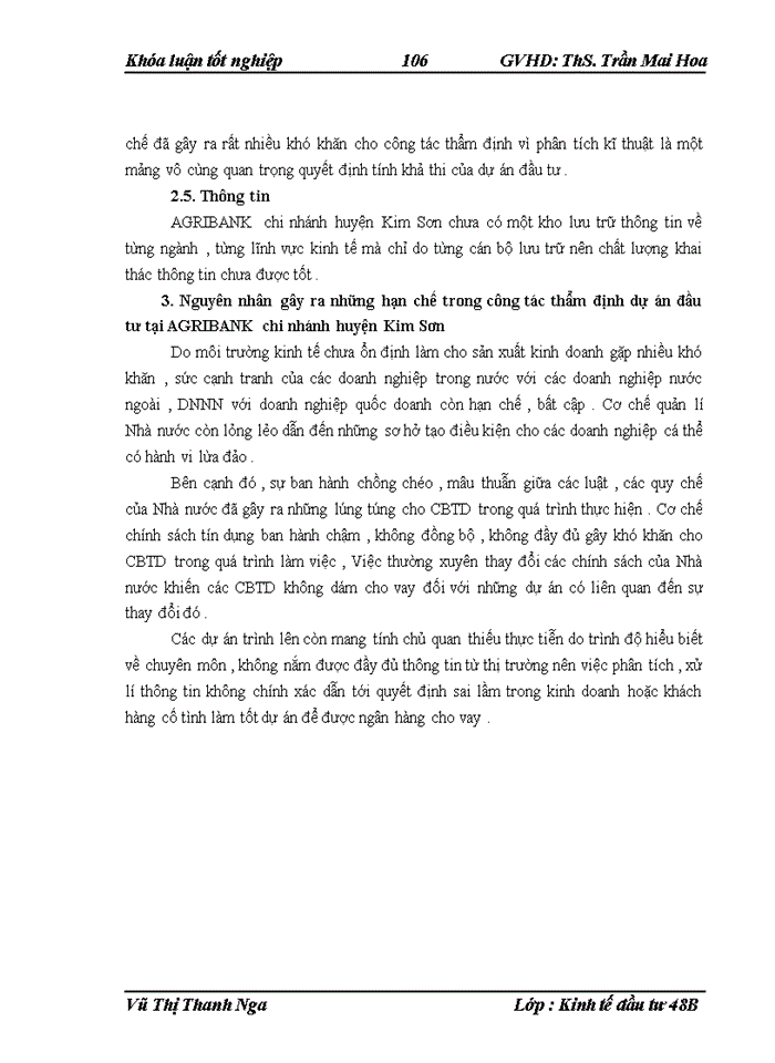 image for page THS Hoàn thiện công tác thẩm định dự án đầu tư trong hoạt động cho vay đối với các doanh nghiệp tại Ngân hàng Nông nghiệp và Phát triển Nông thônViệt Nam chi nhánh huyện Kim Sơn tỉnh Ninh Bình