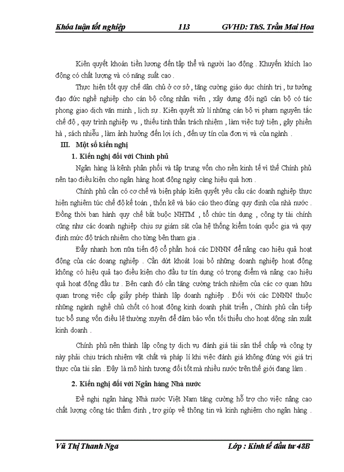 image for page THS Hoàn thiện công tác thẩm định dự án đầu tư trong hoạt động cho vay đối với các doanh nghiệp tại Ngân hàng Nông nghiệp và Phát triển Nông thônViệt Nam chi nhánh huyện Kim Sơn tỉnh Ninh Bình
