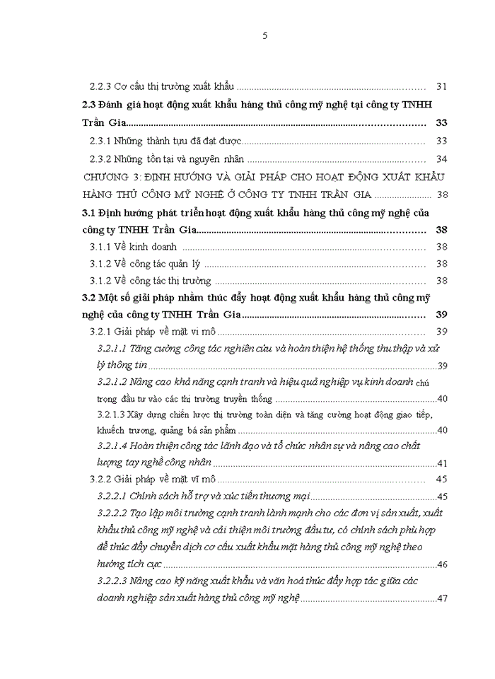 image for page Hoạt động Xuất khẩu hàng thủ công mỹ nghệ của Công ty Trách nhiệm Hữu hạn Trần Gia