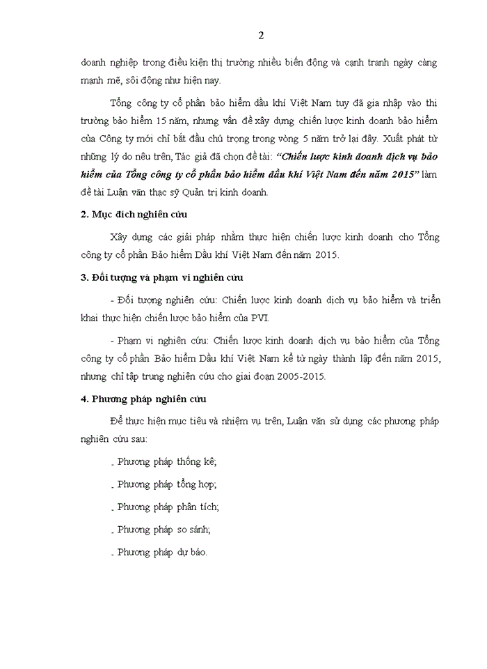 image for page THS Chiến lược kinh doanh dịch vụ Bảo hiểm của Tổng Công ty cổ phần Bảo hiểm Dầu khí Việt Nam đến năm 2015