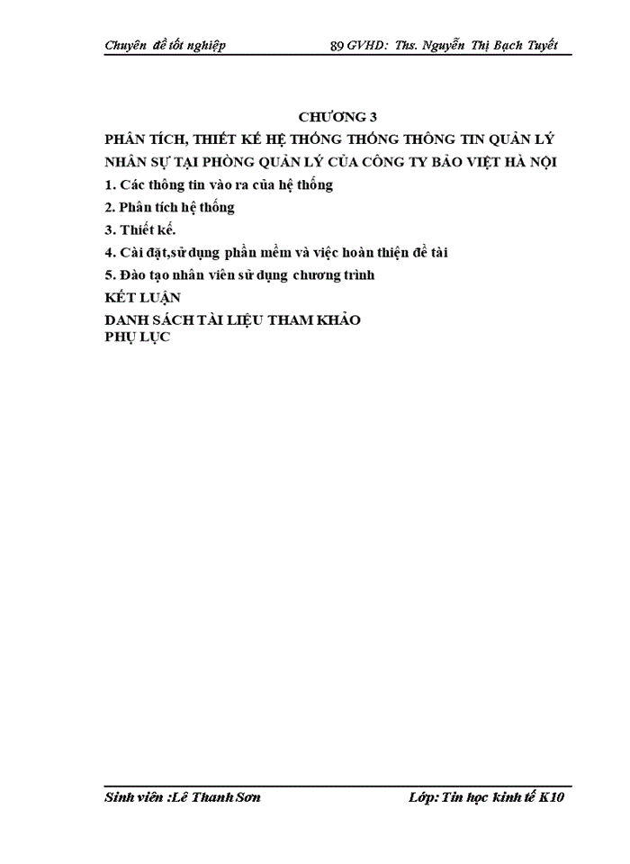 image for page Xây dựng HTTT quản lý nhân sự tại phòng Quản lý Đại lý của Công ty Bảo Việt Hà Nội