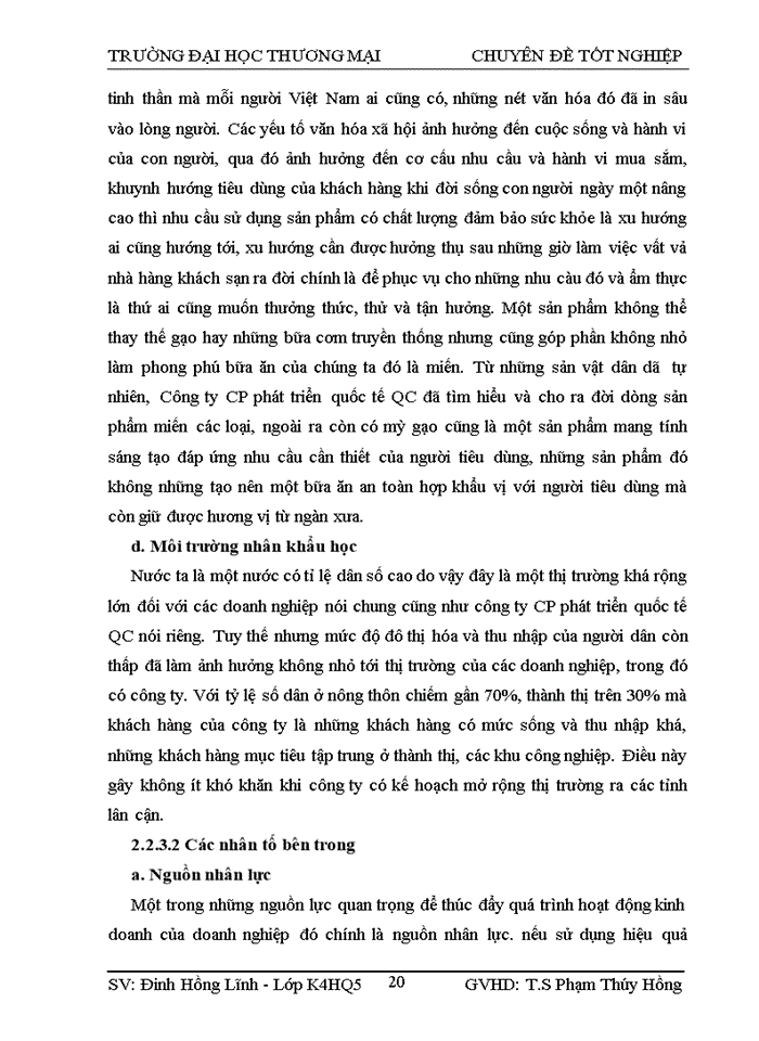 image for page Phương pháp nghiên cứu và các kết quả phân tích thực trạng phát triển cấu trúc marketing-Mix với sản phẩm miến của Công ty Cổ phần phát triển quốc tế qc